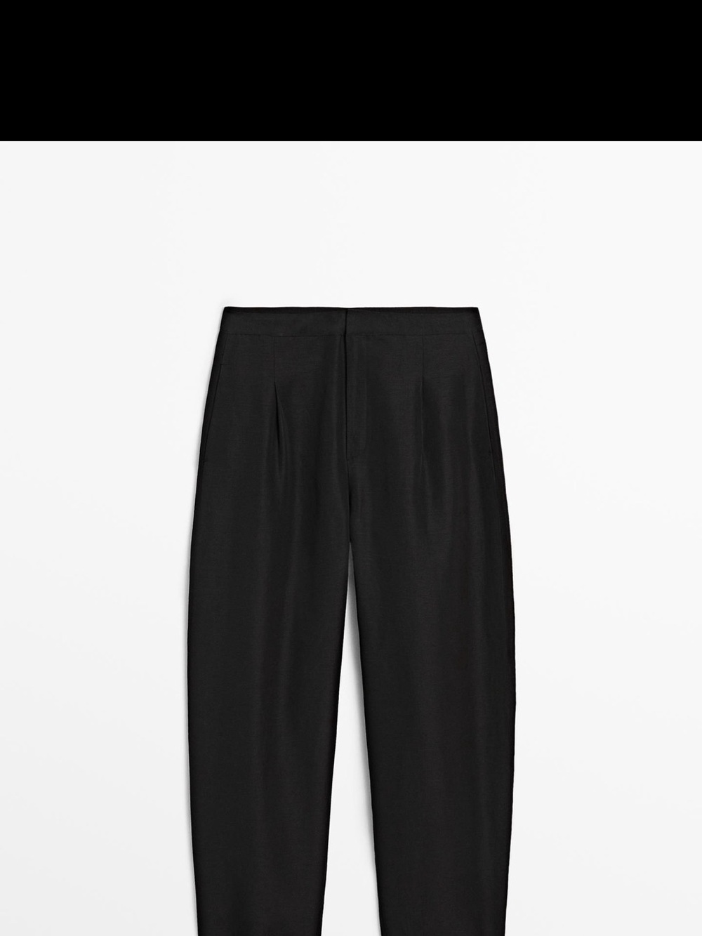 Massimo Dutti DARTED CARROT FIT TROUSERS Tailored High-Waist